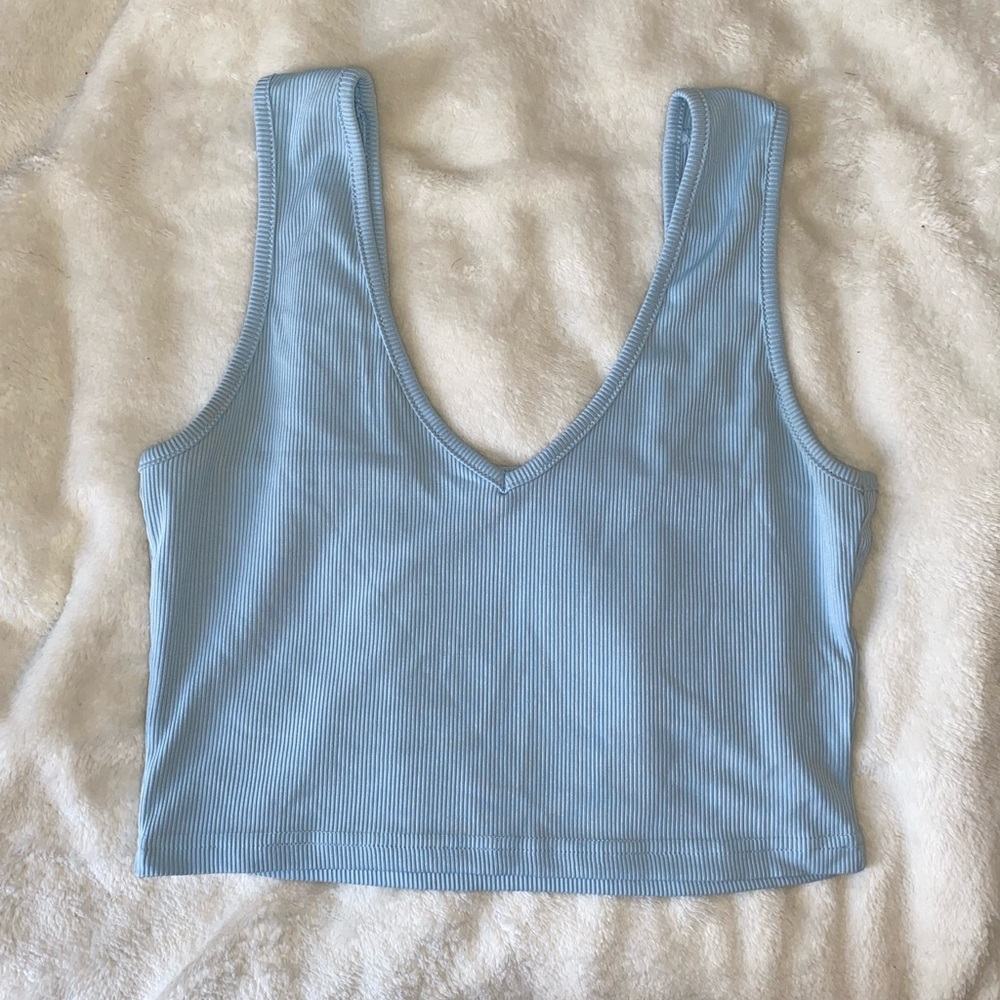 Ribbed Crop Tank Top